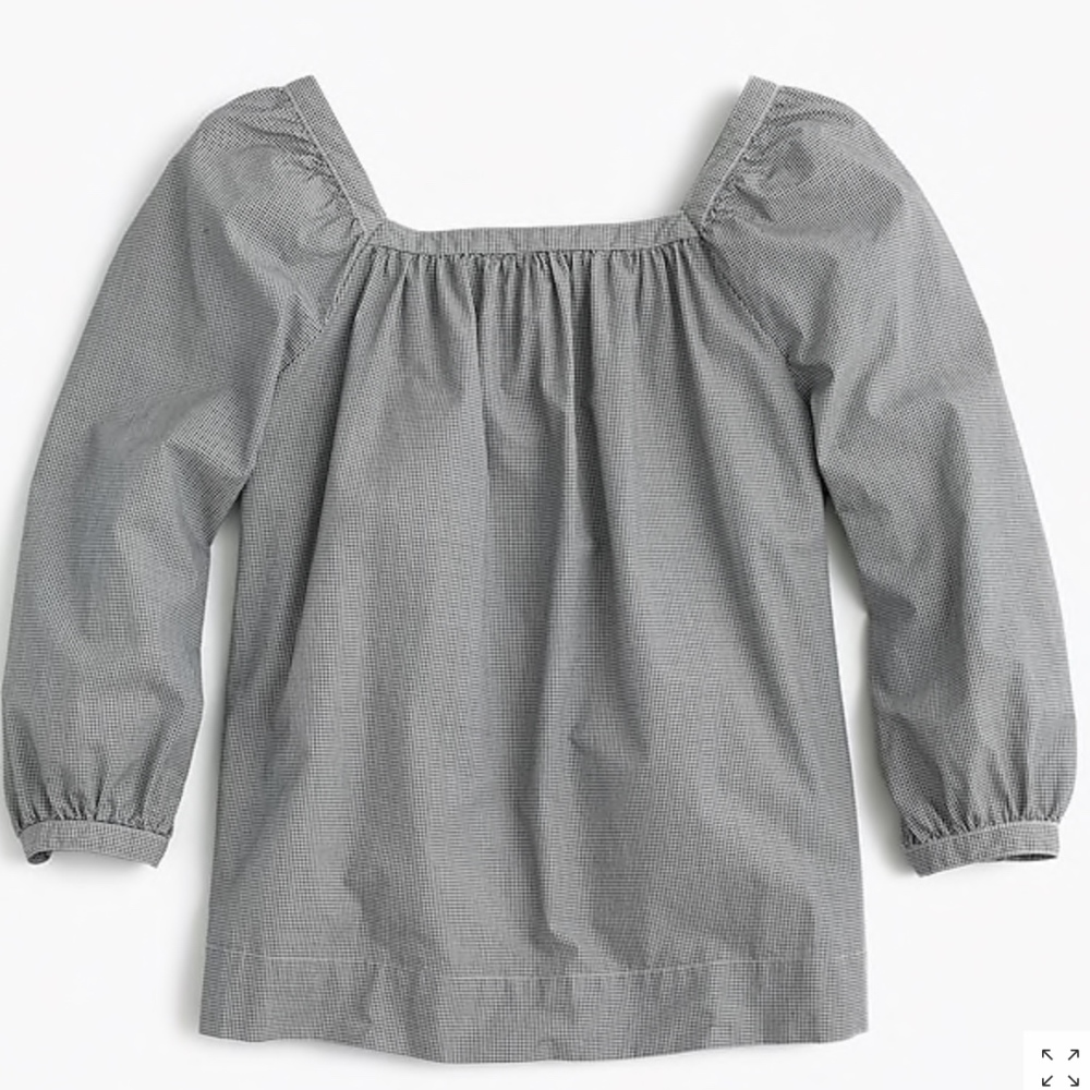J.Crew Penny Top in Microgingham